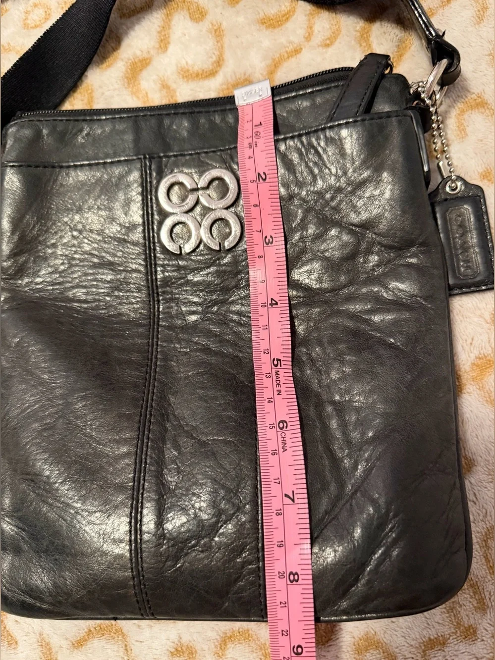 Coach Black Leather Crossbody Bag  Women’s